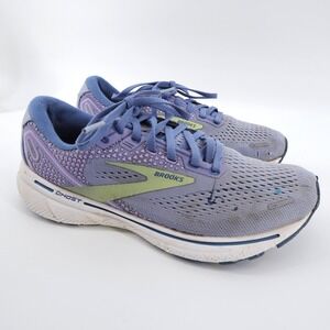 Brooks Ghost 14 Running Shoes Blue Purple Womens 7.5 - Flaws